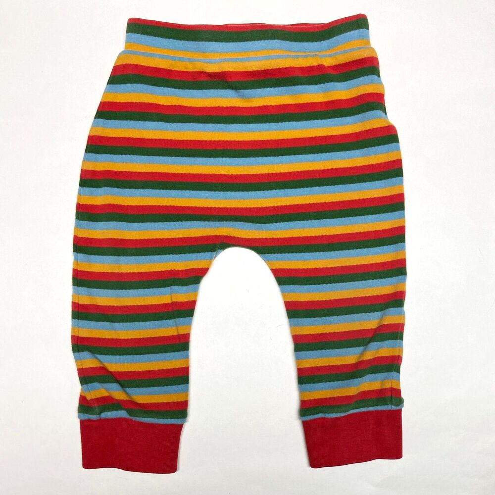 Little Green Radicals Jogger Pants 18-24 Months Multi Striped Organic Cotton